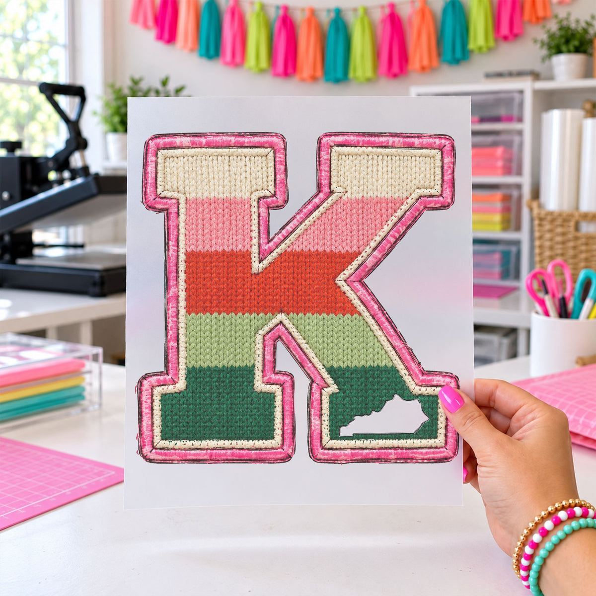 Big K Sweater K, DTF TRANSFER