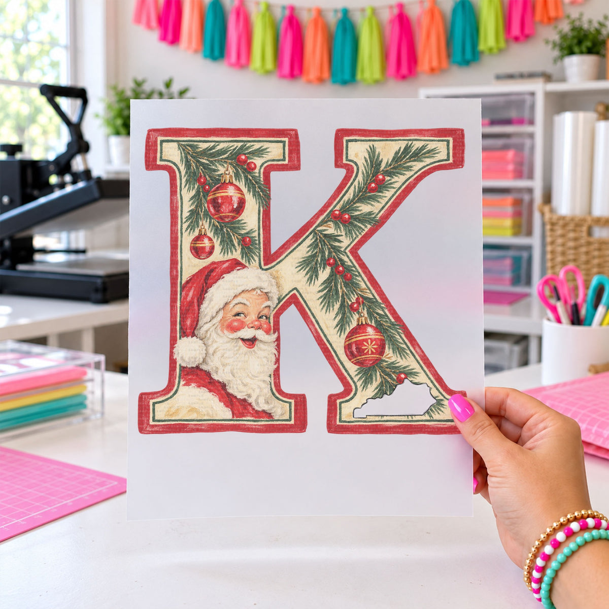 Big K Vintage Santa Big K, DTF TRANSFER