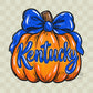 Kentucky Pumpkin, Blue Bow, DIGITAL DOWNLOAD