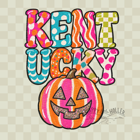 Bright Colors Kentucky, Jack-o-lantern DIGITAL DOWNLOAD