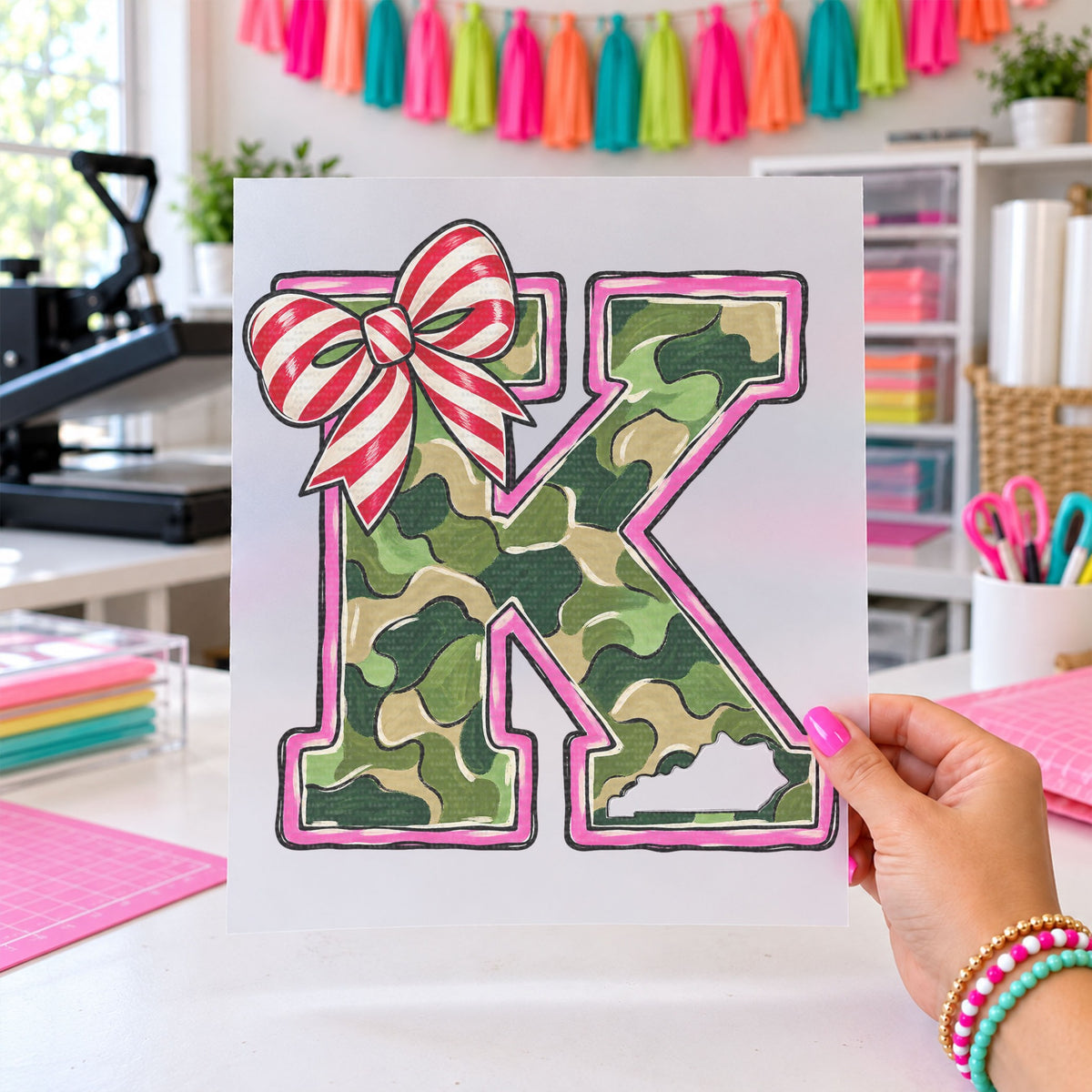 Big K Camo K, DTF TRANSFER