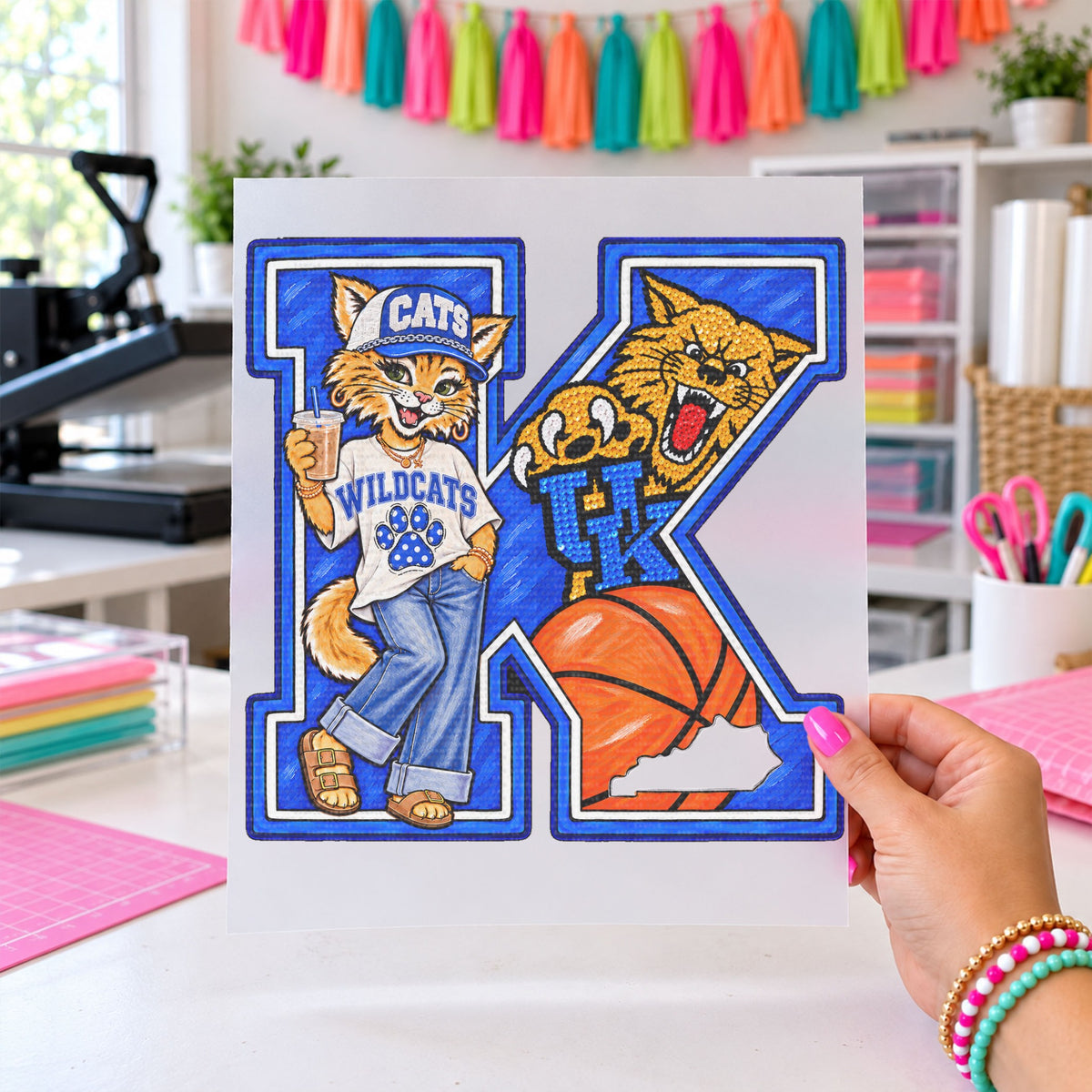 Big K KY Mascots Basketball, DTF TRANSFER
