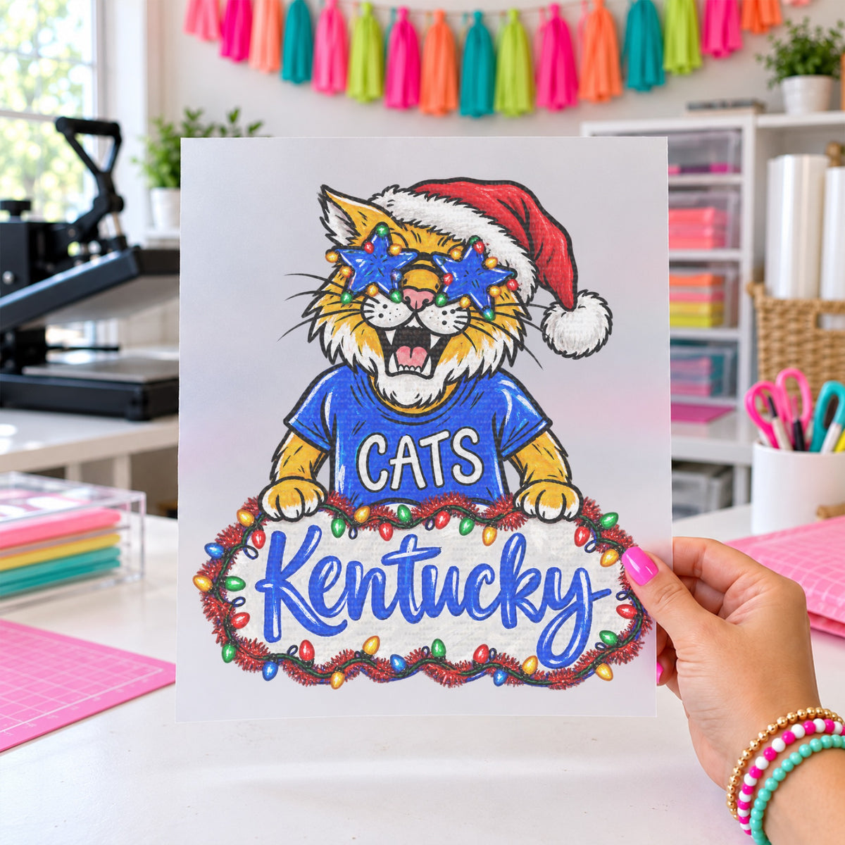 Festive Mascot, DTF TRANSFER