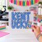 KY Distressed Cute Wildcat Mascot, DTF TRANSFER