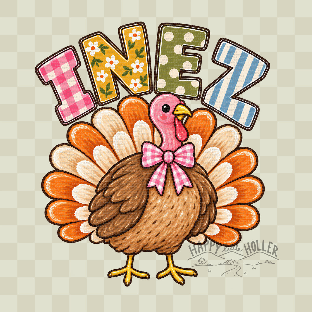 Inez, Thanksgiving, Fall, Turkey DIGITAL DOWNLOAD