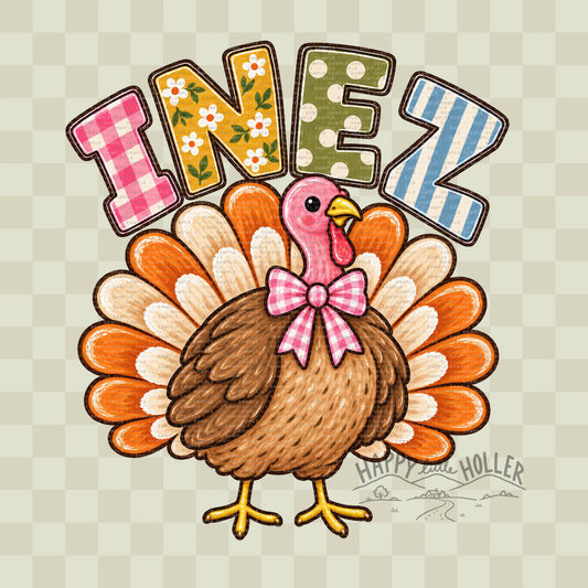 Inez, Thanksgiving, Fall, Turkey DIGITAL DOWNLOAD