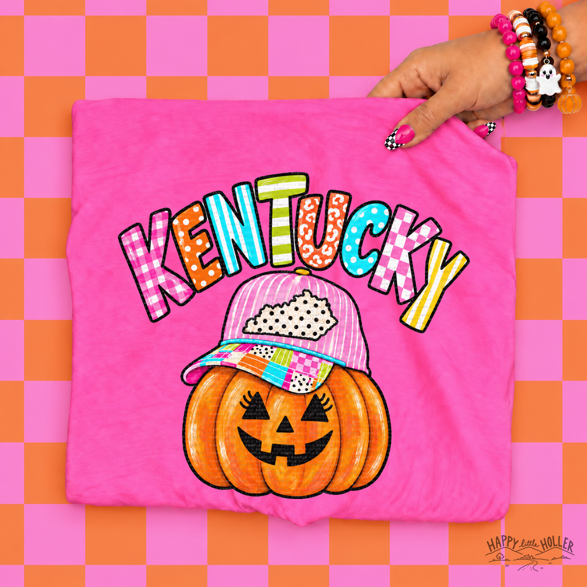 Kentucky Pumpkin, Preppy Hat, DTF Transfer