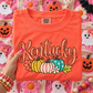 Kentucky, Pumpkins & Flowers, DTF Transfer