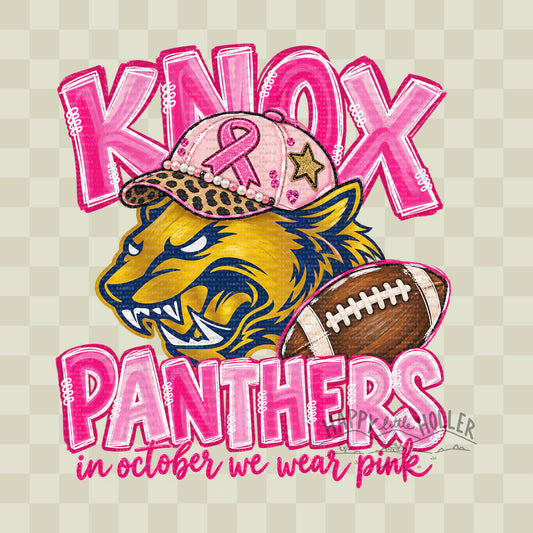 Knox Panthers, Football, Breast Cancer Awareness, DIGITAL DOWNLOAD
